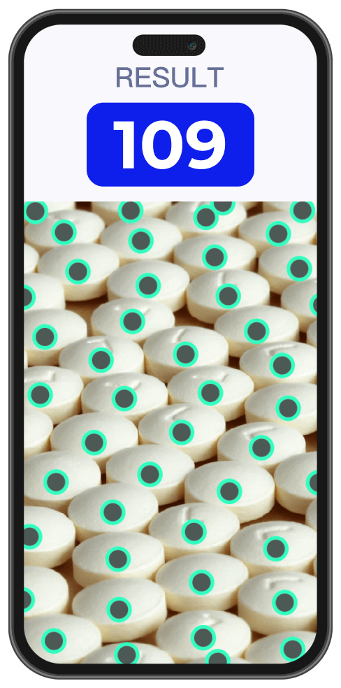 药剂师、药房技术人员和医疗专业人士的可靠计数之选。CountAnything 针对药丸、片剂及胶囊等计数需求进行优化，使药品计数更快速、精准。